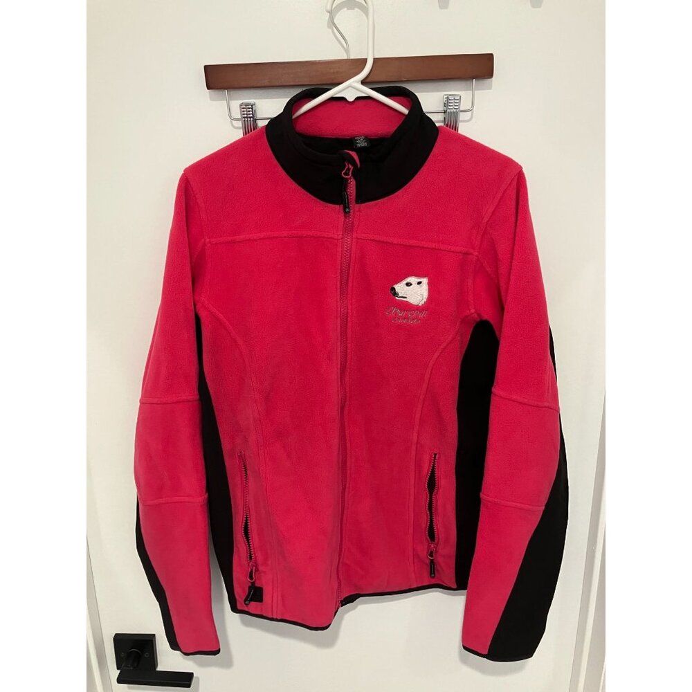 Stormtech Churchill Canada Embroidered Full Zip Fleece, Pink/Black, Large